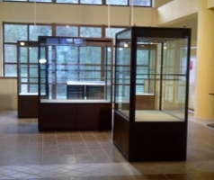 Vetrina  ARGURION, telaio in alluminio, cm 100x100x200h.