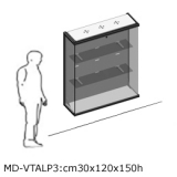 MD-VTALP3 richiedi preventivo - Vetrina espositiva pensile linea ARGURION Vetrina espositiva pensile linea ARGURION "telaio in alluminio".cm120x30x150h. - Vetrina espositiva pensile linea ARGURION