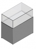 Vetrina espositiva a tavolo linea THECA cm 70x100x120h MD-VTVT100 - Vetrina espositiva a tavolo linea THECA cm 70x100x120h MD-VTVT100