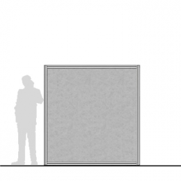 Pannello divisorio MACRO "feltro" - cm 200x200h 