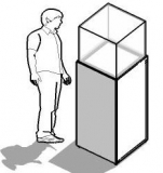 Espositore  vetrina della linea THECA cod:ES-VTT50 - Espositore  vetrina della linea THECA cod:ES-VTT50