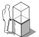 Espositore  vetrina della linea THECA cod:ES-VTT60 - Espositore  vetrina della linea THECA cod:ES-VTT60