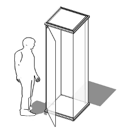 Vetrina della linea Omega cod. ES-VT60.60