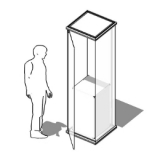 Vetrina della linea Omega cod. ES-VT60.60V - Vetrina della linea Omega cod. ES-VT60.60V