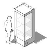 Vetrina della linea THECA cod:ES-VTVPB80 - Vetrina della linea THECA cod:ES-VTVPB80