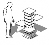 ESPOSITORE  della linea TOTEM  cod:ES-TO12 - ESPOSITORE  della linea TOTEM  cod:ES-TO12