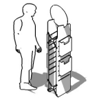 ESPOSITORE  della linea TOTEM  cod:ES-TO14-1 - ESPOSITORE  della linea TOTEM  cod:ES-TO14-1