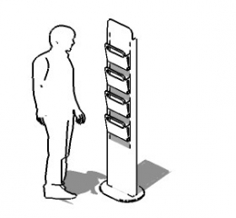 ESPOSITORE  della linea TOTEM cod ES-TO14-5