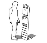 ESPOSITORE  della linea TOTEM cod ES-TO14-6 - ESPOSITORE  della linea TOTEM cod ES-TO14-6