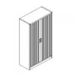 Armadio in lamiera con serrandina plastica scorrevole cm 120.MD-R200