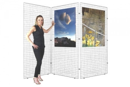 Griglia espositiva linea GRID n.3 griglie espositive metalliche".