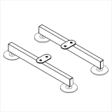Piede stabilizzatore ALA dritto - cm 45x5h (coppia) - Piede stabilizzatore ALA dritto - cm 45x5h (coppia)