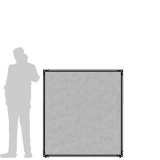 MD-CL13.13F richiedi preventivo - Pannello divisorio CLIPPER Pannello divisorio CLIPPER "feltro" - cm 130x130h - Pannello divisorio CLIPPER