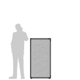 MD-CL65.13F richiedi preventivo - Pannello divisorio CLIPPER Pannello divisorio CLIPPER "feltro" - cm 65x130h - Pannello divisorio CLIPPER