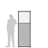 MD-CL65.19IF richiedi preventivo - Pannello divisorio CLIPPER Pannello divisorio CLIPPER "finestrato feltro"- cm 65x195h - Pannello divisorio CLIPPER