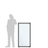 MD-CL65.13A richiedi preventivo - Pannello divisorio CLIPPER Pannello divisorio CLIPPER "vetroplastico"- cm 65x130h - Pannello divisorio CLIPPER