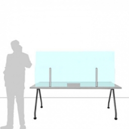 Schermo divisorio ONDESK FRONT OFFICE per front office - cm 155x75h