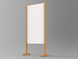 Pannello espositivo EXPOX con struttura in legno e lastra in cartonato alveolare