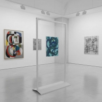 Pann.espositivo SIDEROS' "lastra in plexiglass" con cavetti e morsetti.MD-PN12CM