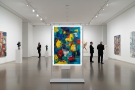 Pannello espositivo SIDEROS'  " lastra composita" con morsetti MD-PN12