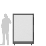 MD-X12.18L richiedi preventivo - Divisorio espositivo XILOX Divisorio espositivo XILOX "laminato" - cm120x180h - Divisorio espositivo XILOX