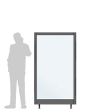 MD-X10.18A richiedi preventivo - Divisorio espositivo XILOX Divisorio espositivo XILOX "vetroplastico" - cm 100x180h - Divisorio espositivo XILOX