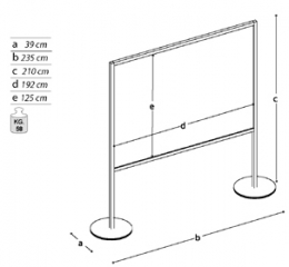 Pannello informativo a "lavagna"della linea Macro.