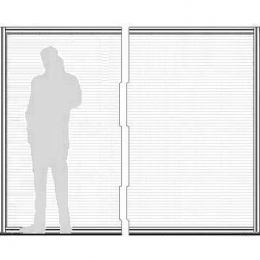 Pannello informativo ed espositivo della linea Macro.