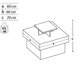 MD-PDB richiedi preventivo - Pedana espositiva linea SIDEROS cm 60x60x70h. Pedana espositiva linea SIDEROS cm 60x60x70h. - Pedana espositiva linea SIDEROS cm 60x60x70h.