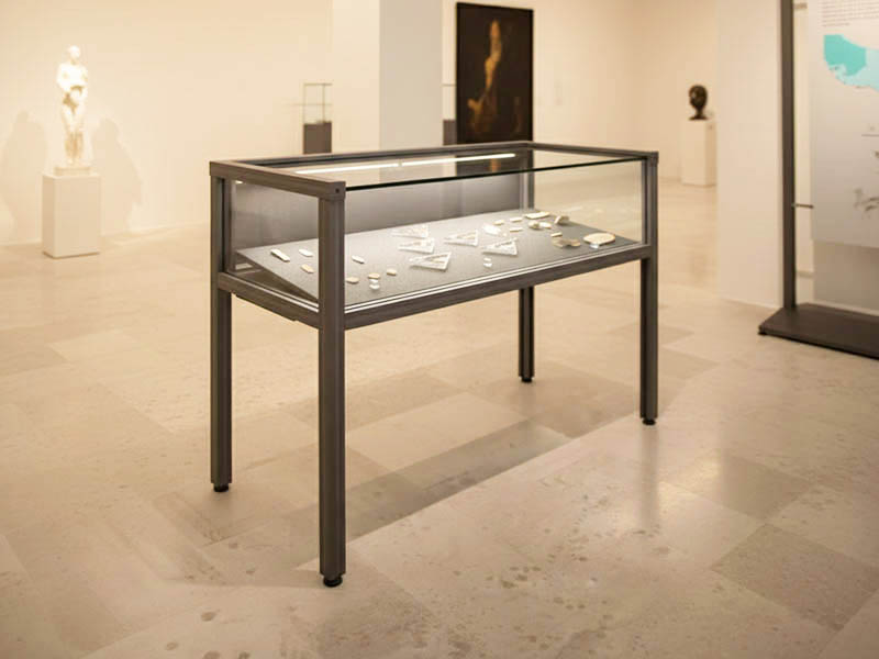 Vetrine espositive per musei della linea Argurion 