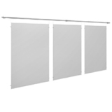 Pannello espositivo WIRE  a parete con tubo, cavetti e morsetti MD-P310TCW - Pannello espositivo WIRE  a parete con tubo, cavetti e morsetti MD-P310TCW